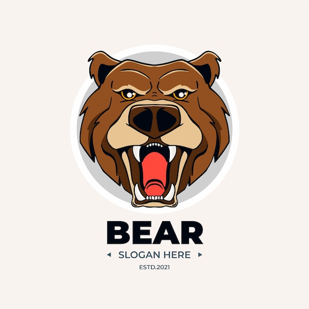 Logo d'ours créatif de Californie