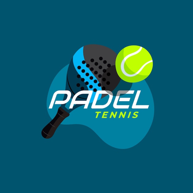 Logo de padel dessiné à la main