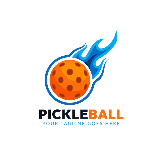 Logo De Pickleball Design Plat