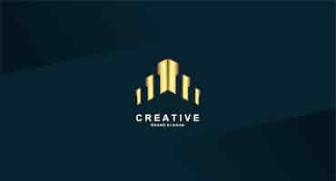 Vecteur gratuit un logo pour une entreprise appelée creative.