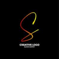 Vecteur gratuit un logo qui dit logo créatif dessus