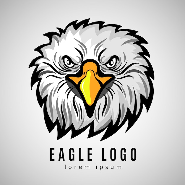 Logo tête d'aigle américain