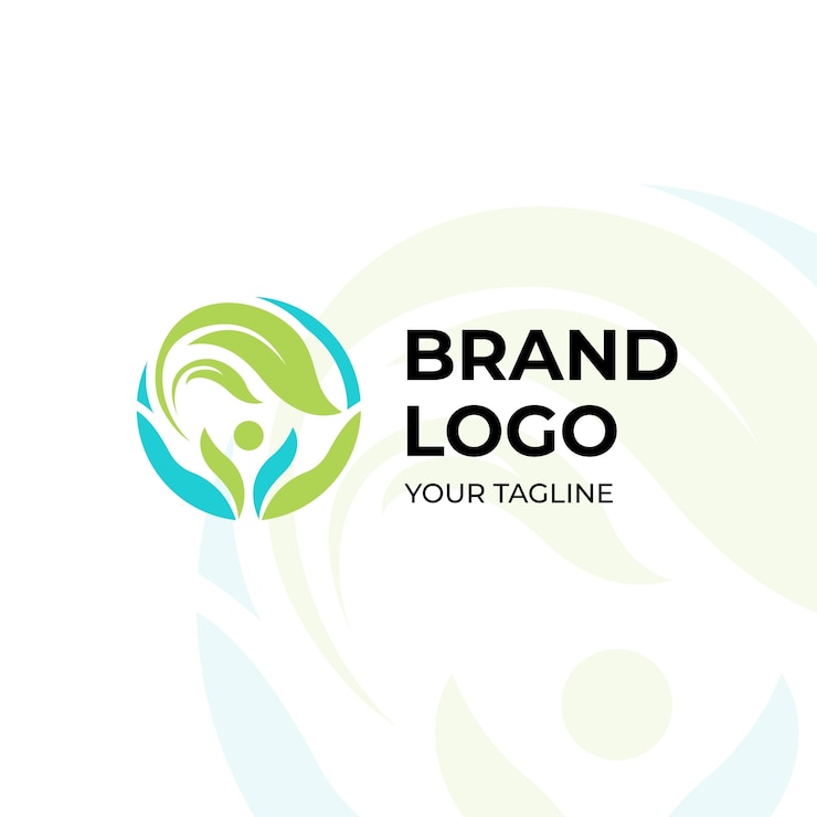 Vecteur gratuit logo de thérapie à l'ozone dessiné à la main