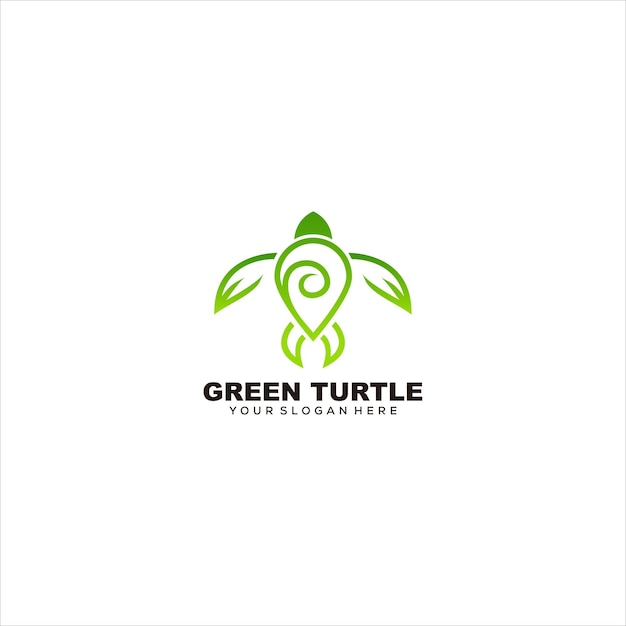 Vecteur gratuit logo tortue dégradé coloré