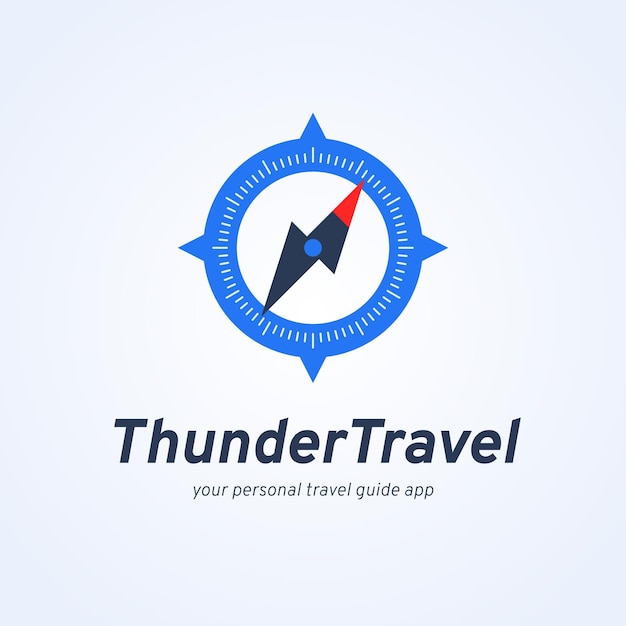 Vecteur gratuit logo de voyage détaillé