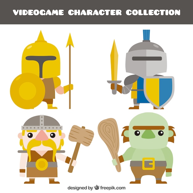 Lot De Personnages De Jeu Vidéo