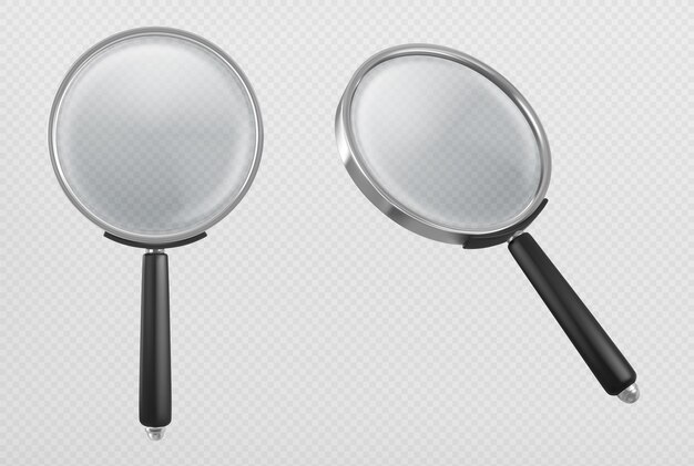 Magnifier la loupe sous différents angles de vue