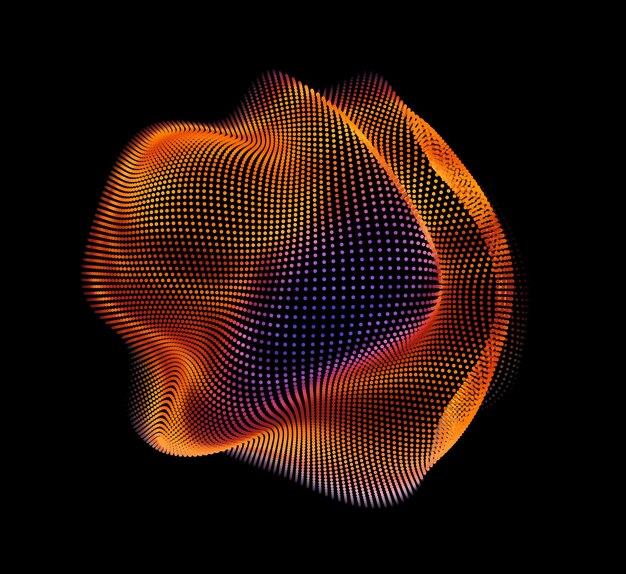 Maille colorée abstraite. Style futuriste