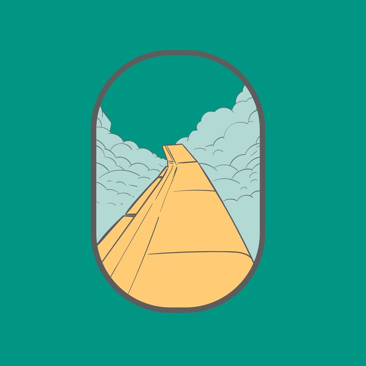 Vecteur gratuit main, dessin illustration ensemble d&#39;icônes wanderlust