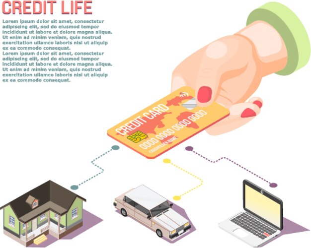 Main tenant le concept isométrique de la carte