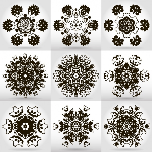 Vecteur gratuit mandala conçoit collection