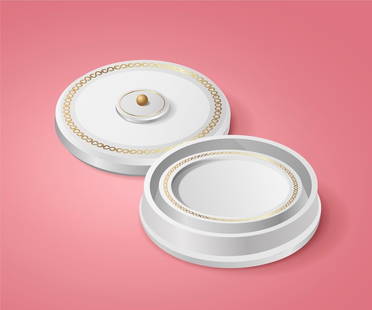 Vecteur gratuit maquette de bijoux 3d réaliste