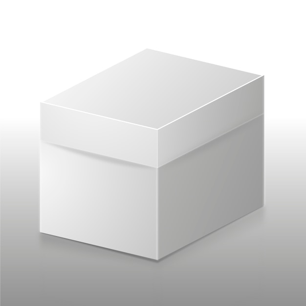 Maquette de boîte de cube réaliste