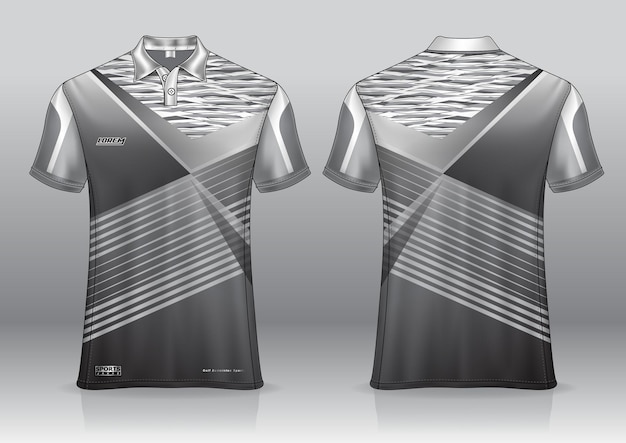 Maquette de maillot de badminton tshirt polo sport design pour modèle uniforme