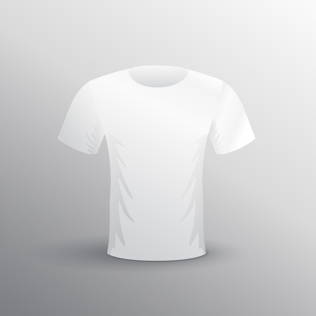 Vecteur gratuit maquette de t-shirt sur fond gris