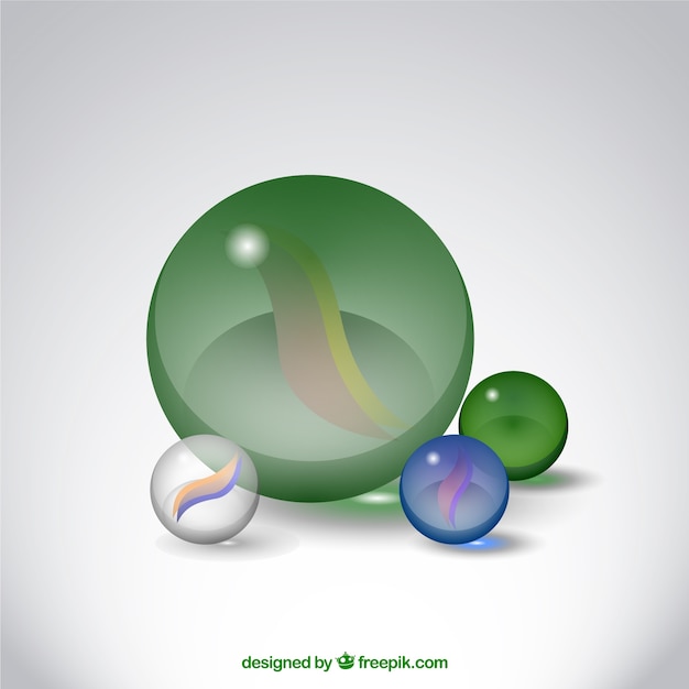 Vecteur gratuit marbles