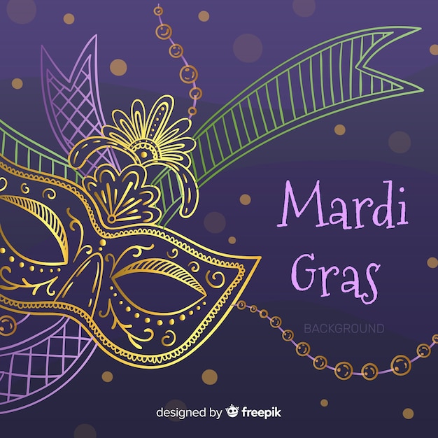 Vecteur gratuit mardi gras