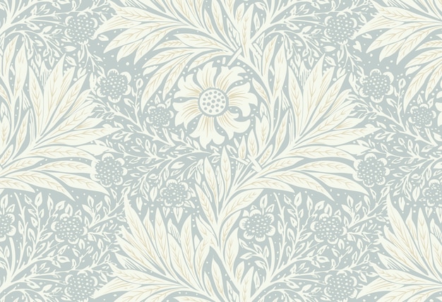 Vecteur gratuit marigold par william morris