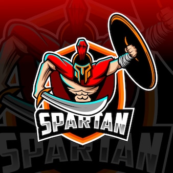 Mascotte spartan esport logo