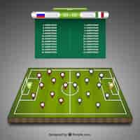 Vecteur gratuit match de football