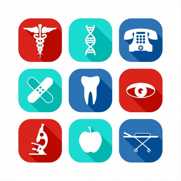 Vecteur gratuit medical icons mis