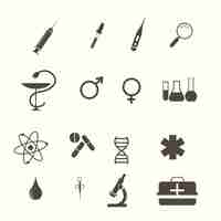 Vecteur gratuit medical icons