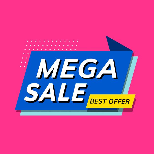 Mega vente meilleure offre promotion promotion magasin