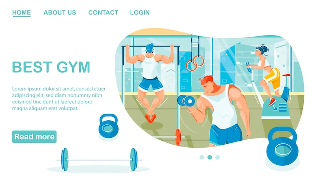 Meilleur Modèle De Page De Destination De Gym