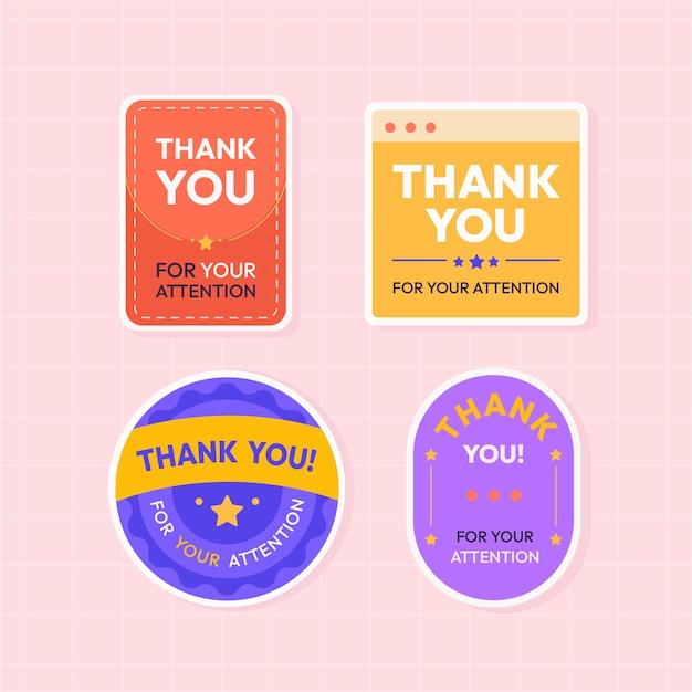 Merci pour votre illustration de signe d'attention