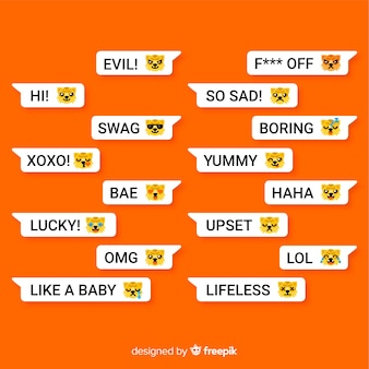 Messages avec réactions emojis