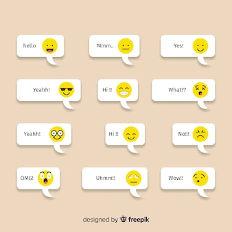 Messages avec réactions emojis