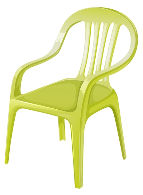 Vecteur gratuit un meuble chaise en plastique