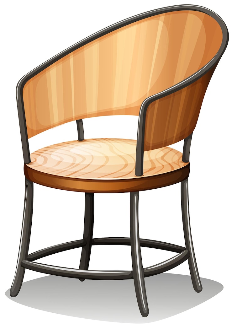Vecteur gratuit un meuble à chaise