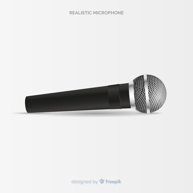 Microphone moderne réaliste