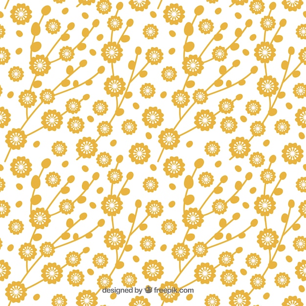 Mignon Motif Floral Jaune