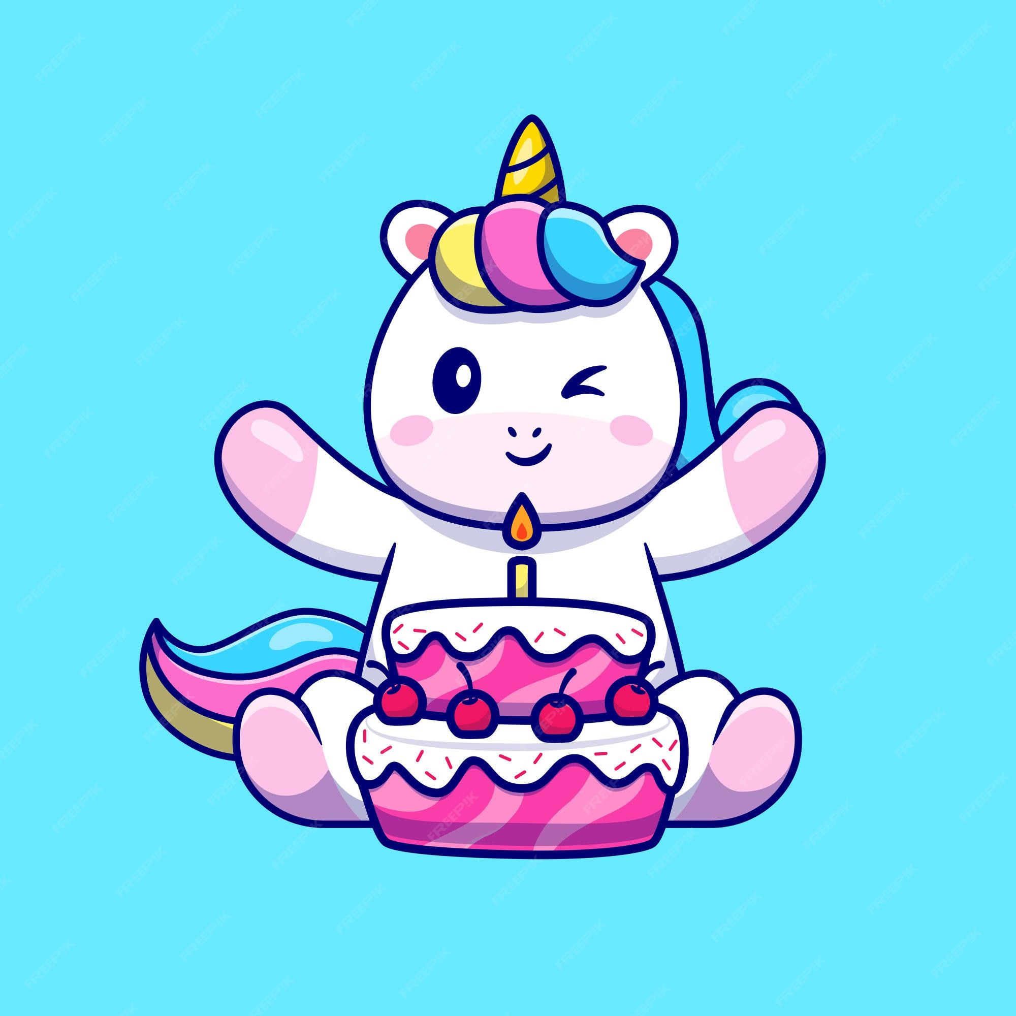 Dessin Kawaii Gateau D Anniversaire Licorne Images de Gateau Licorne – Téléchargement gratuit sur Freepik
