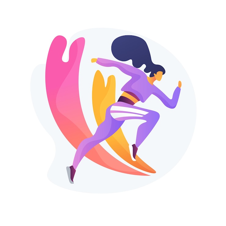 Vecteur gratuit mode de vêtements d'entraînement. vêtements de sport à la mode, uniforme de sport, look fitness. athlète féminine, sportive exerçant dans des vêtements de sport à la mode.