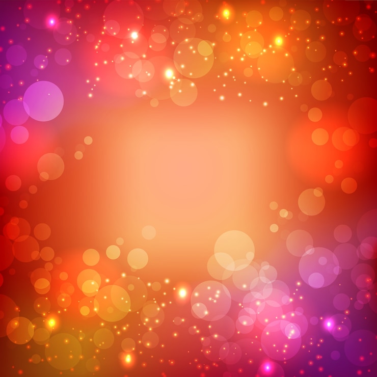 Vecteur gratuit modèle abstrait lumineux avec des effets de paillettes lumineux lumineux sur illustration vectorielle fond flou