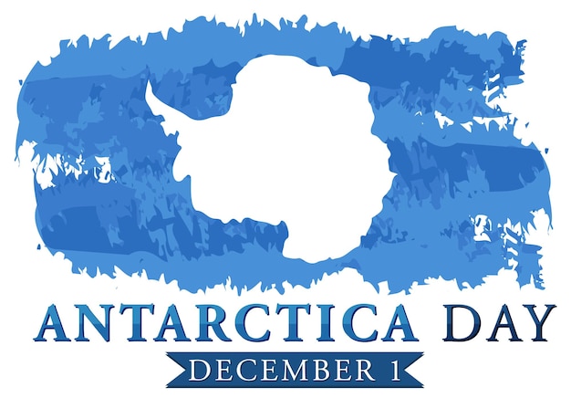 Modèle D'affiche De La Journée De L'antarctique