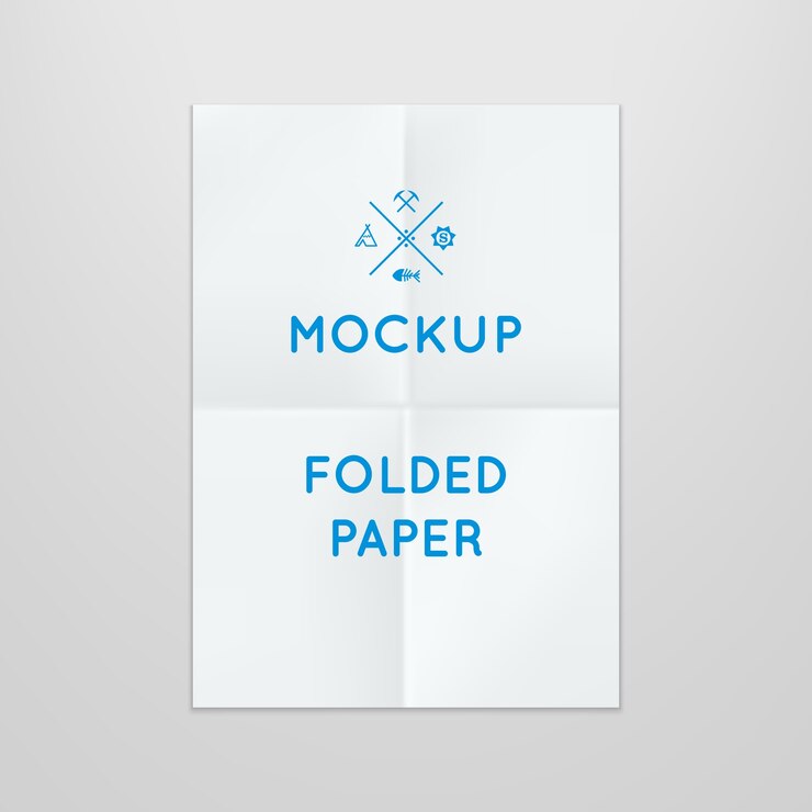 Vecteur gratuit modèle d'affiche pliée