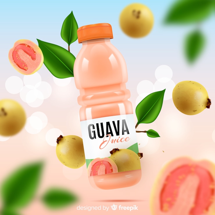 Vecteur gratuit modèle d&#39;annonce de jus de fruit