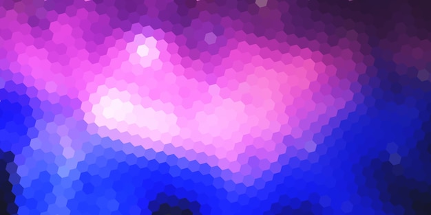 Modèle de bannière abstraite avec un dessin géométrique hexagonal