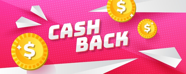 Modèle de bannière de cashback