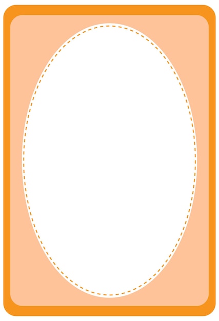 Modèle de bannière de forme ovale vide