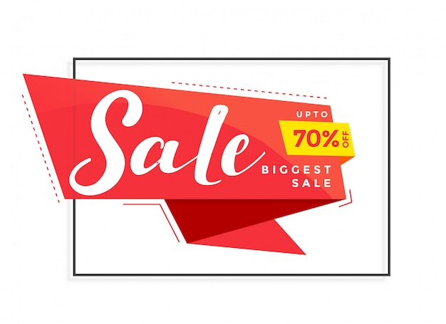 Modèle de bannière de vente moderne pour le marketing et la promotion