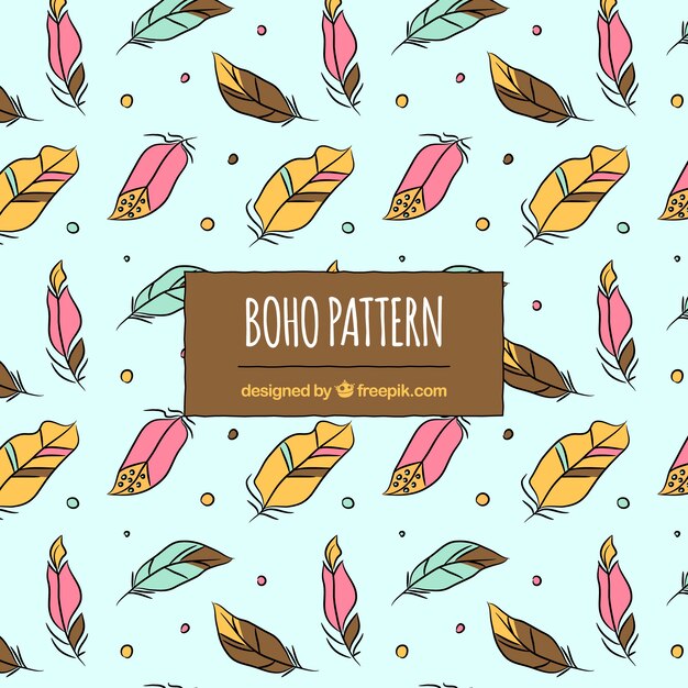 Modèle de Boho avec un style hippie