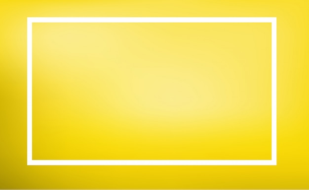 Vecteur gratuit modèle de bordure avec fond jaune