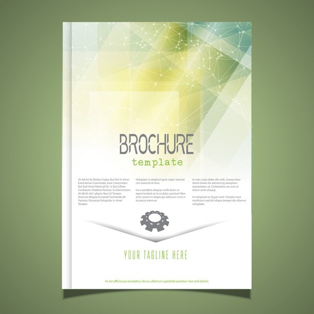 Vecteur gratuit modèle de brochure d'affaires avec une conception abstraite