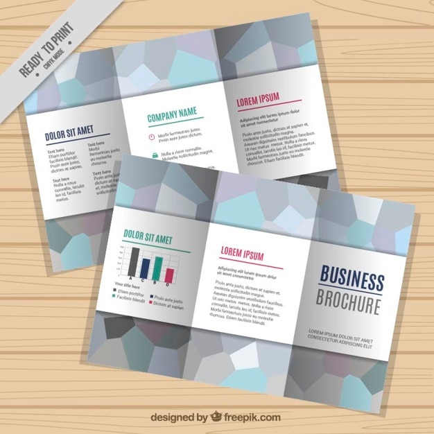 Vecteur gratuit modèle de brochure d&#39;entreprise résumé