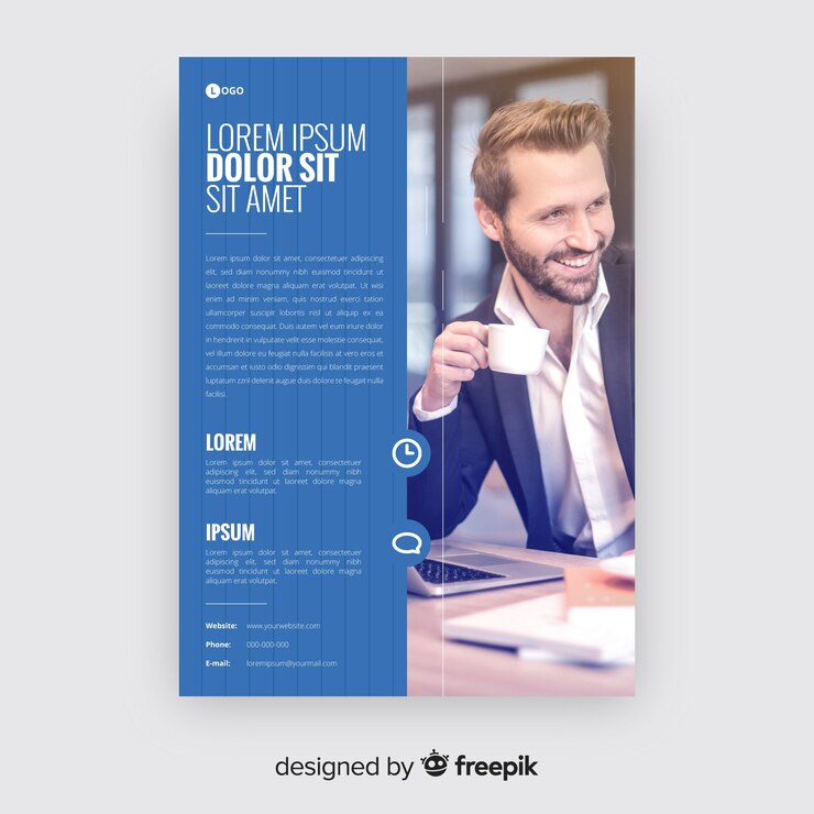 Vecteur gratuit modèle de brochure d&#39;entreprise